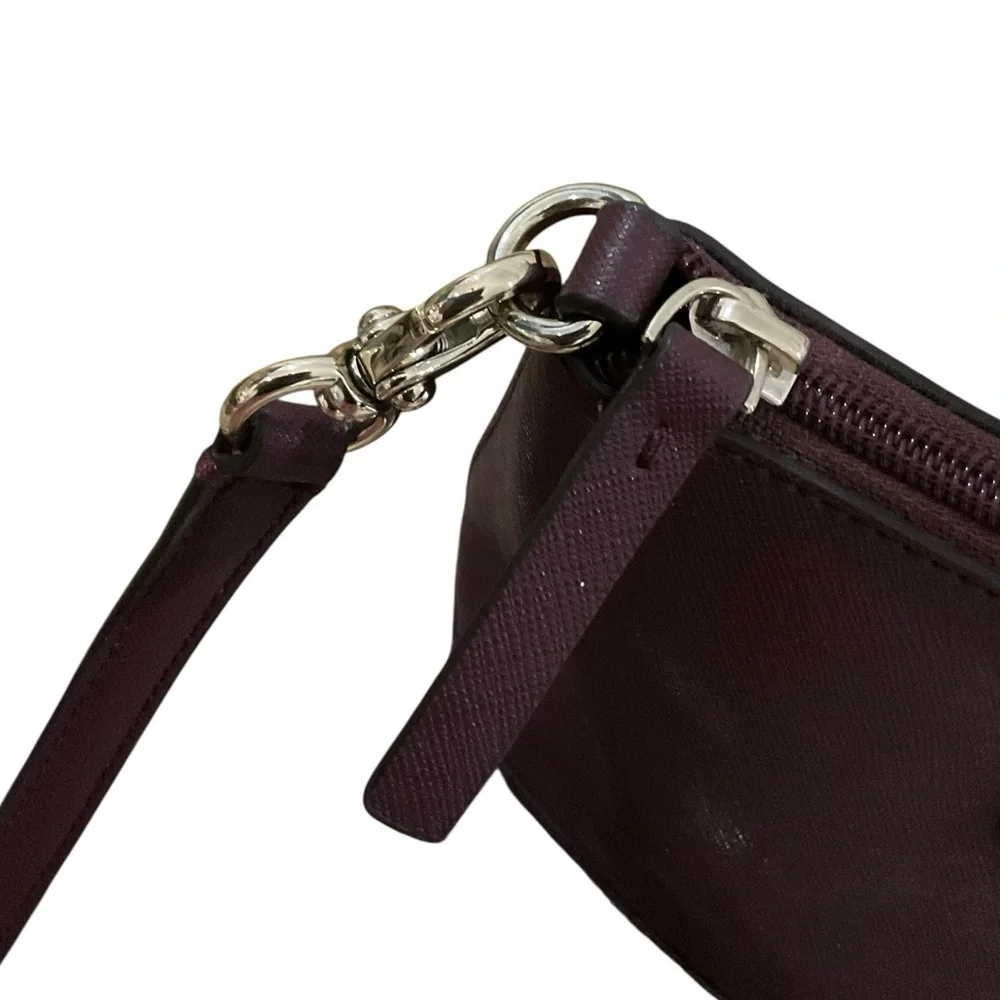 Kate Spade Burgundy Glitter Crossbody Hand Bag